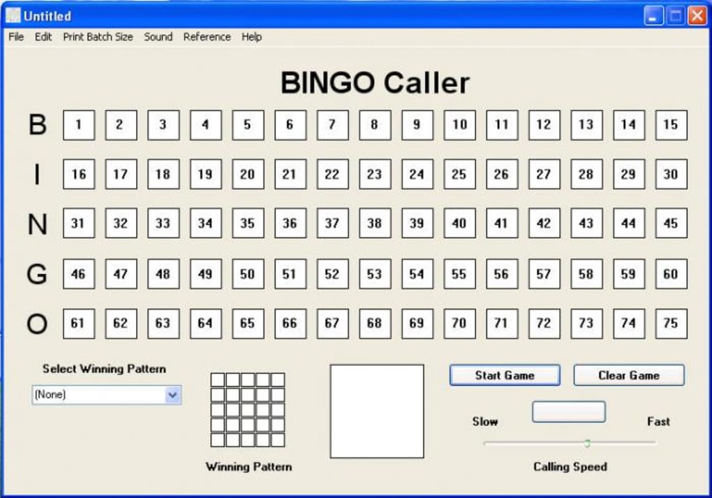 bingo caller software programs